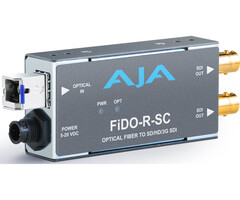Aja AJA FiDO-R-SC 1-Channel Single-Mode SC Fiber to 3G-SDI Receiver