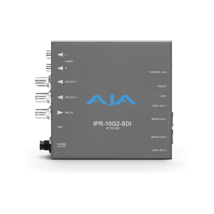 Aja AJA IPT-10G2-SDI Bridging 3G-SDI to SMPTE ST 2110 Video and Audio Converter