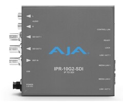 Aja AJA IPR-10G2-SDI Bridging HD SMPTE ST 2110 Video and Audio to 3G-SDI Converter