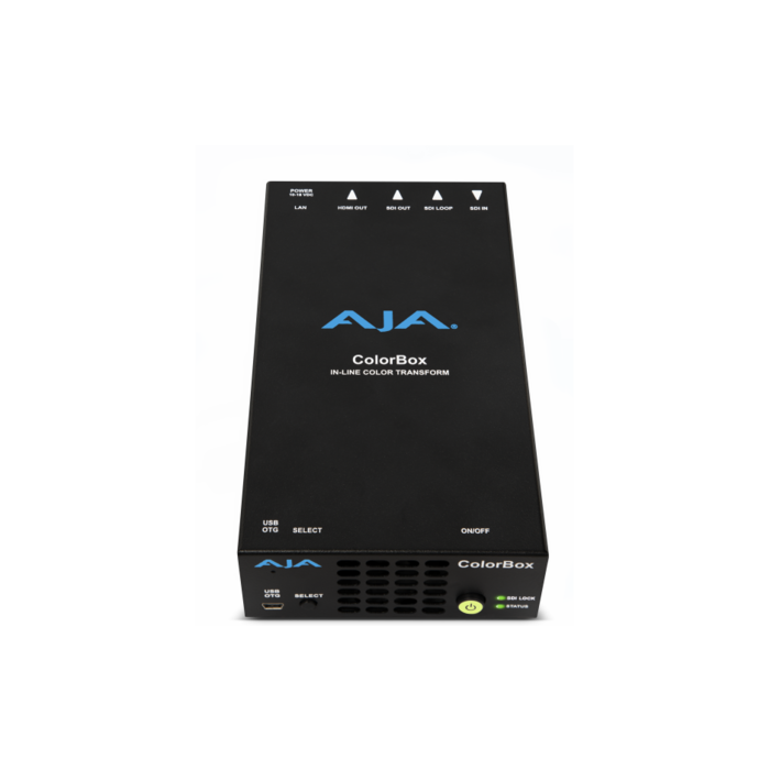 Aja Aja Colorbox - In-line HDR/SDR Algorithmic and LUT Color Transforms