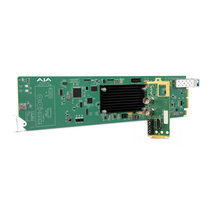 Aja AJA OG-Hi5-12G-R 12G-SDI to HDMI 2.0 Conversion with LC Fiber Receiver