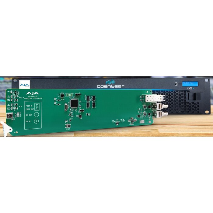 Aja AJA OG-FiDO-TR-MM openGear 1-Channel 3G-SDI/LC Multi-Mode LC Fiber Transceiver