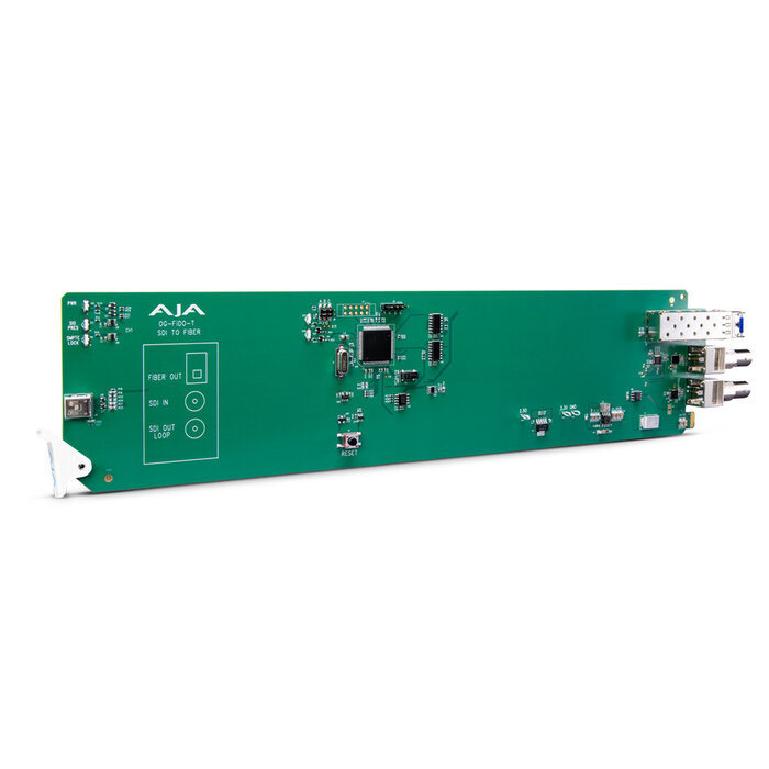 Aja AJA OG-FiDO-T-MM openGear 1-Channel 3G-SDI to Multi-Mode LC Fiber Transmitter