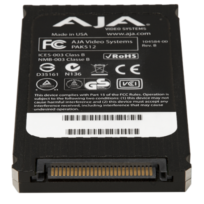 Aja AJA Pak 512GB - SSD Recording Media (exFAT)