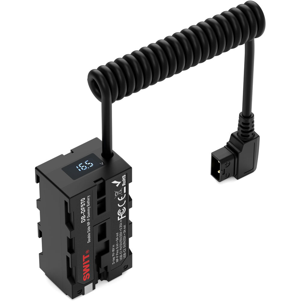Swit Swit DB-DF570 Dual Side NP-F Dummy Accu met USB-C