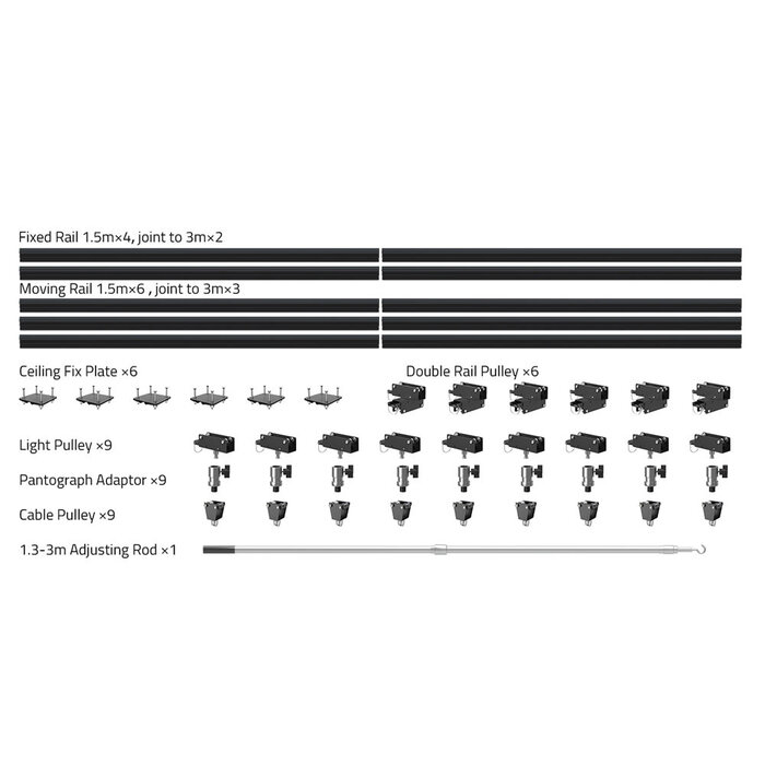Swit Swit GA-CR3009 3x3m Studio Light ceiling track system