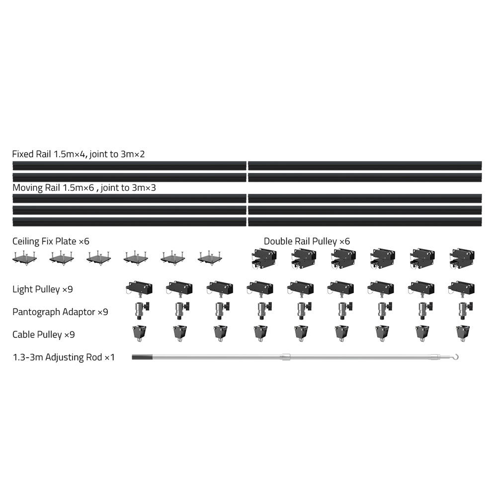 Swit Swit GA-CR3009 3x3m Studio Light ceiling track system