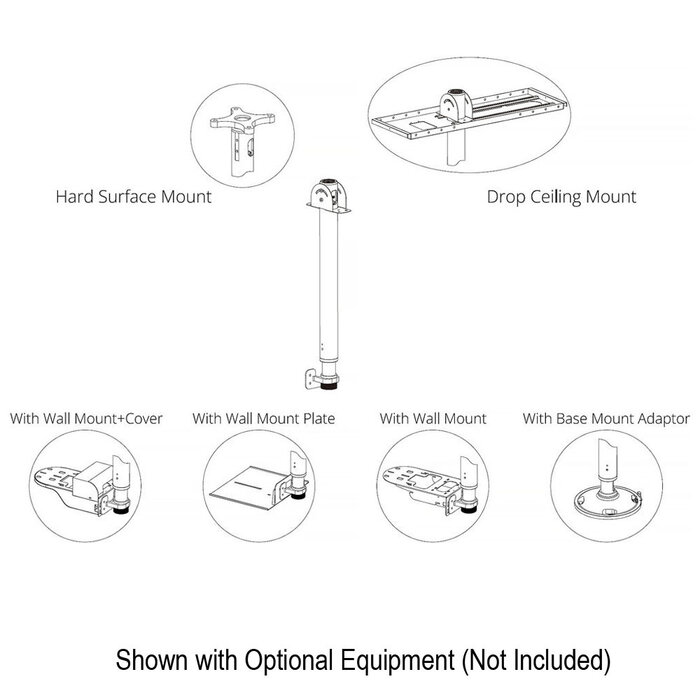 Bolin Technology Bolin Technology C-PMSB PTZ-camera-ophangsysteem voor verlaagde plafonds