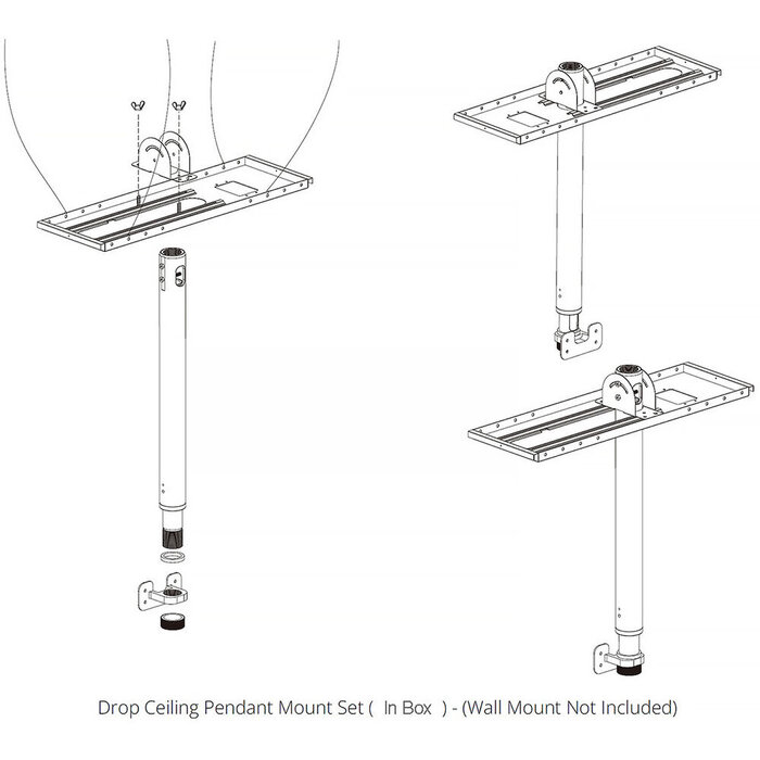 Bolin Technology Bolin Technology C-PMSB PTZ-camera-ophangsysteem voor verlaagde plafonds