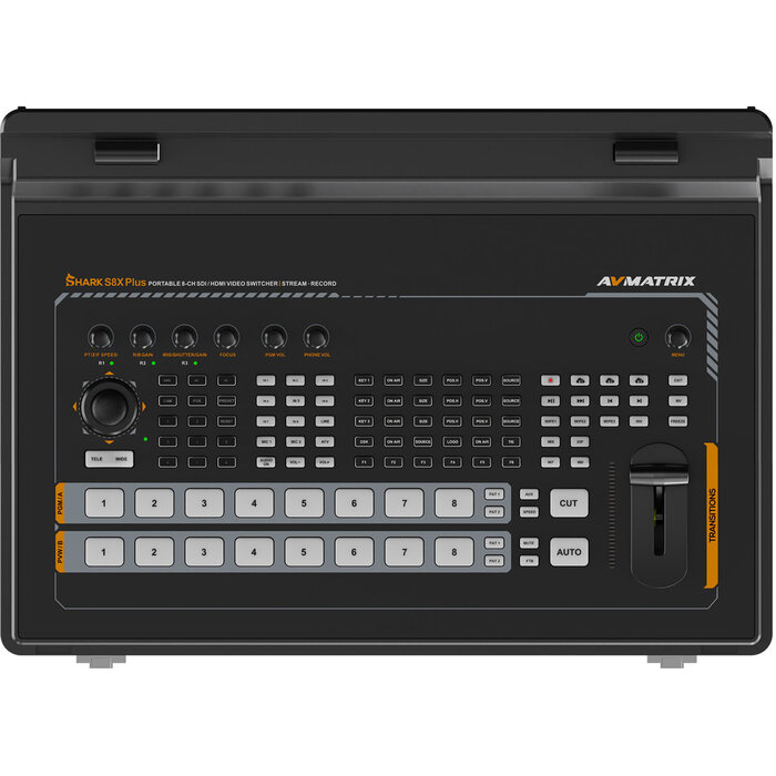 AVMatrix AVMATRIX SHARK S8X PLUS 8-Kanaals SDI/HDMI Video Switcher met NDI|HX