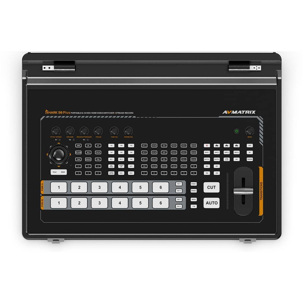 AVMatrix AVMATRIX SHARK S6 PLUS Mobiele 6-Kanaals Video Switcher
