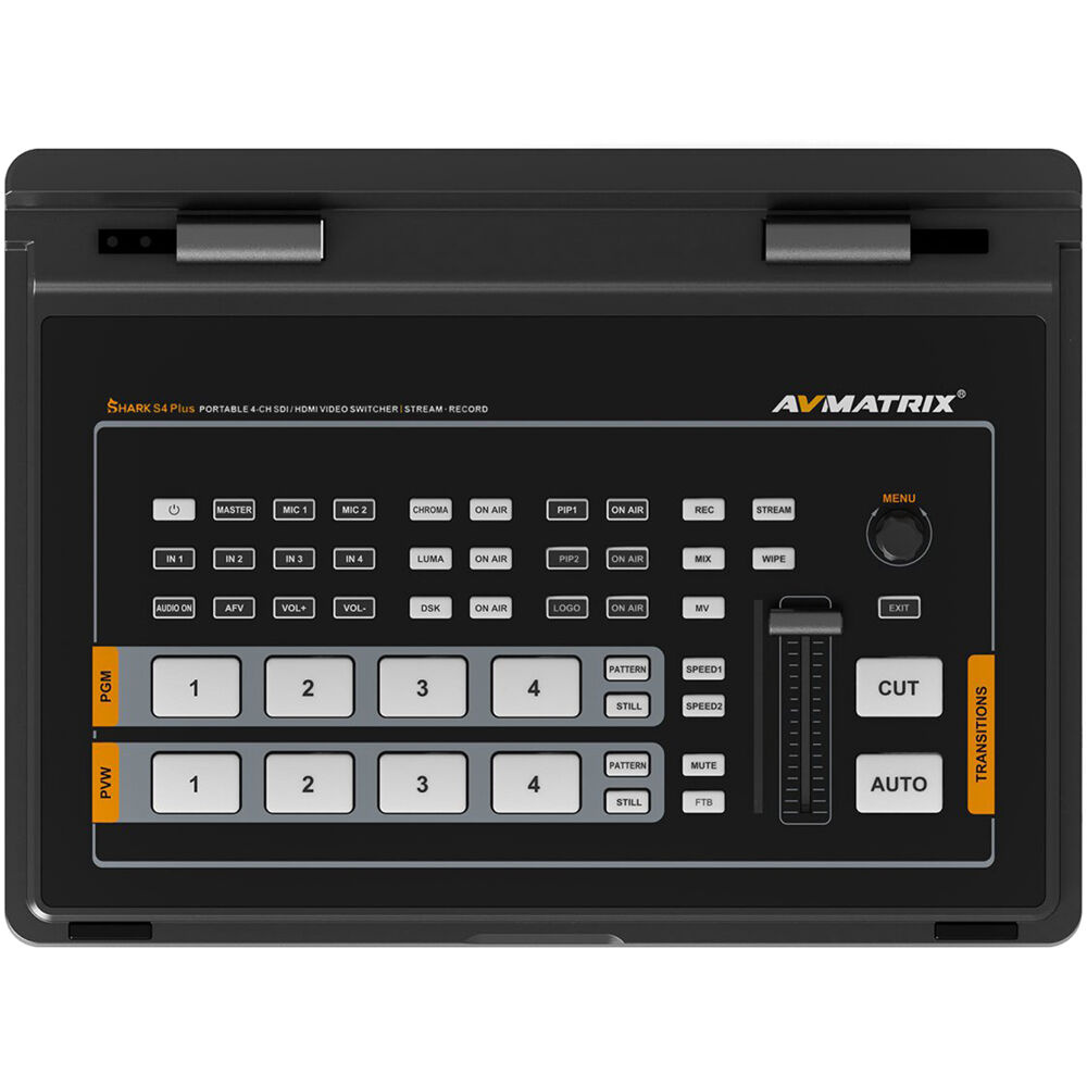 AVMatrix AVMATRIX Shark S4 PLUS 4-Kanaals SDI/HDMI Video Switcher