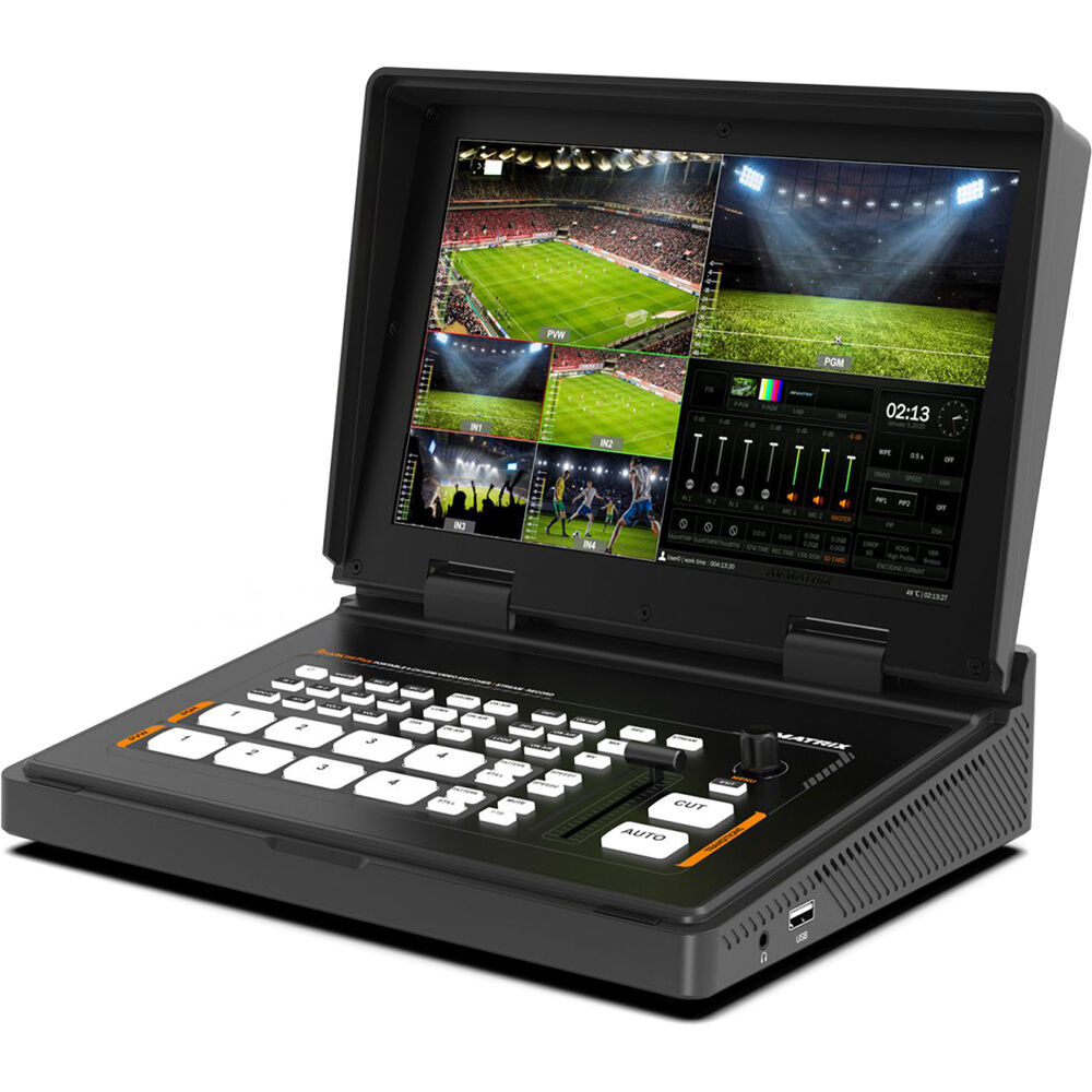 AVMatrix AVMATRIX Shark H4 PLUS 4-Kanaals HDMI Video Switcher