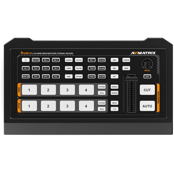 AVMatrix AVMATRIX Shark H4 4-Kanaals HDMI Video Switcher