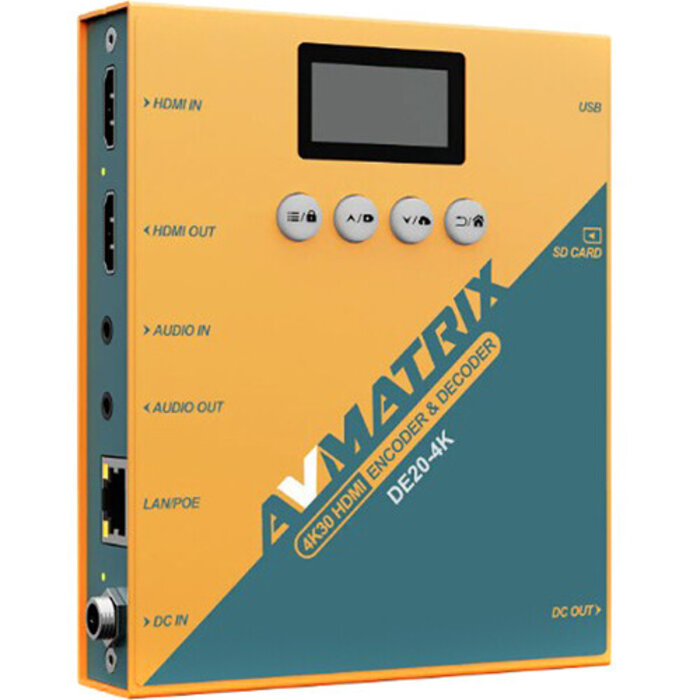 AVMatrix AVMATRIX DE20-4K-NDI HDMI Encoder Decoder