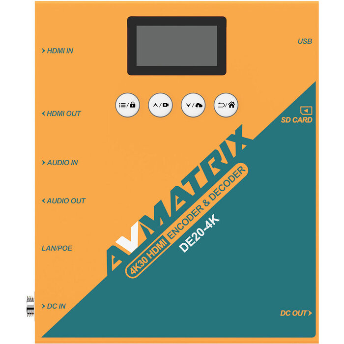 AVMatrix AVMATRIX DE20-4K-NDI HDMI Encoder Decoder