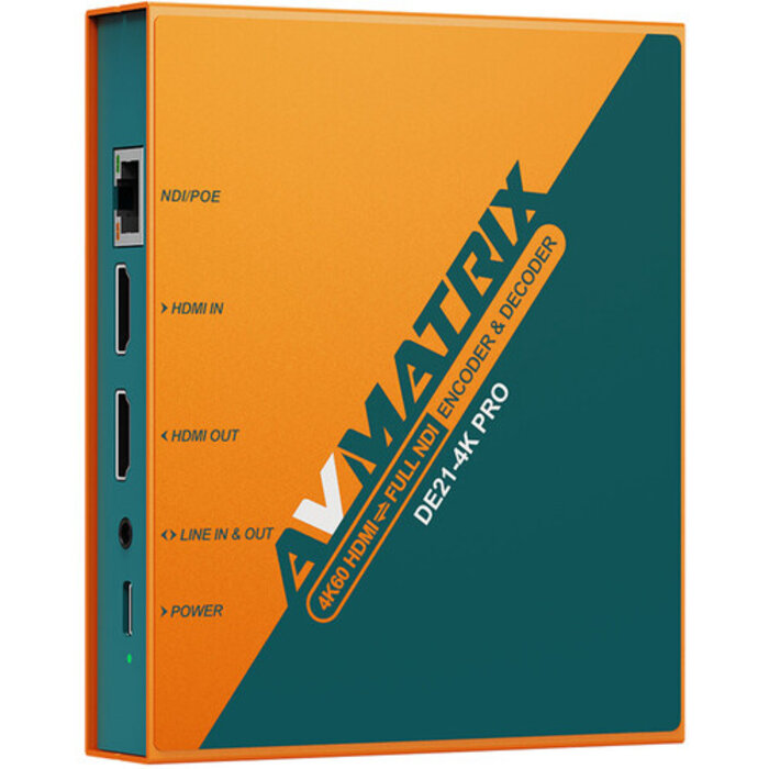 AVMatrix AVMATRIX DE21-4K PRO 4K HDMI Full NDI Encoder Decoder