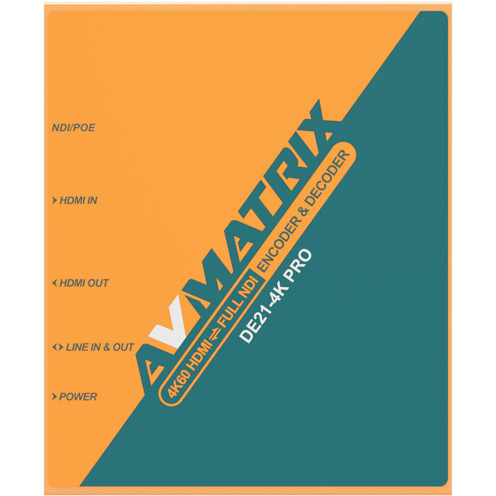 AVMatrix AVMATRIX DE21-4K PRO 4K HDMI Full NDI Encoder Decoder