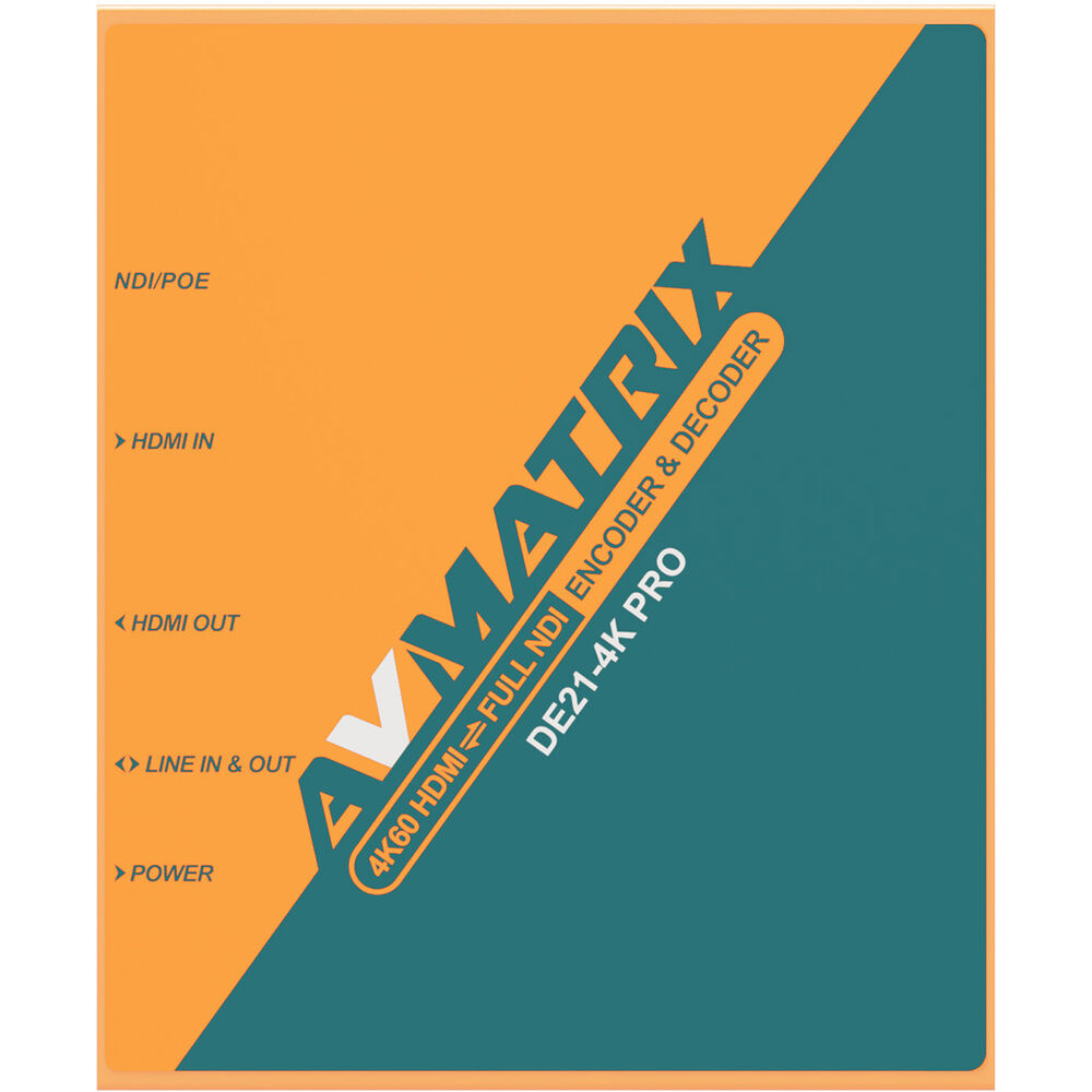AVMatrix AVMATRIX DE21-4K PRO 4K HDMI Full NDI Encoder Decoder