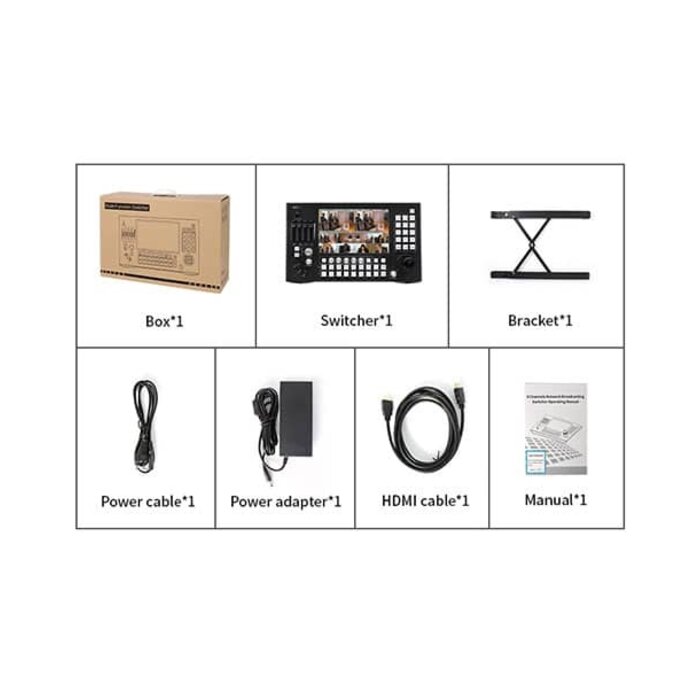 iStream The iStream PTZ Switch NDI is an easy to use NDI HX2 Switcher with integrated PTZ controller and Touchscreen