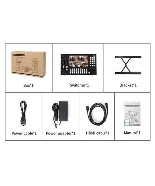 iStream The iStream PTZ Switch NDI is an easy to use NDI HX2 Switcher with integrated PTZ controller and Touchscreen