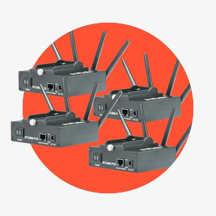 AIDA Aida IPCOMM-POE - Wireless Video and Control Transmitter with PoE+ and NP-F Battery Support