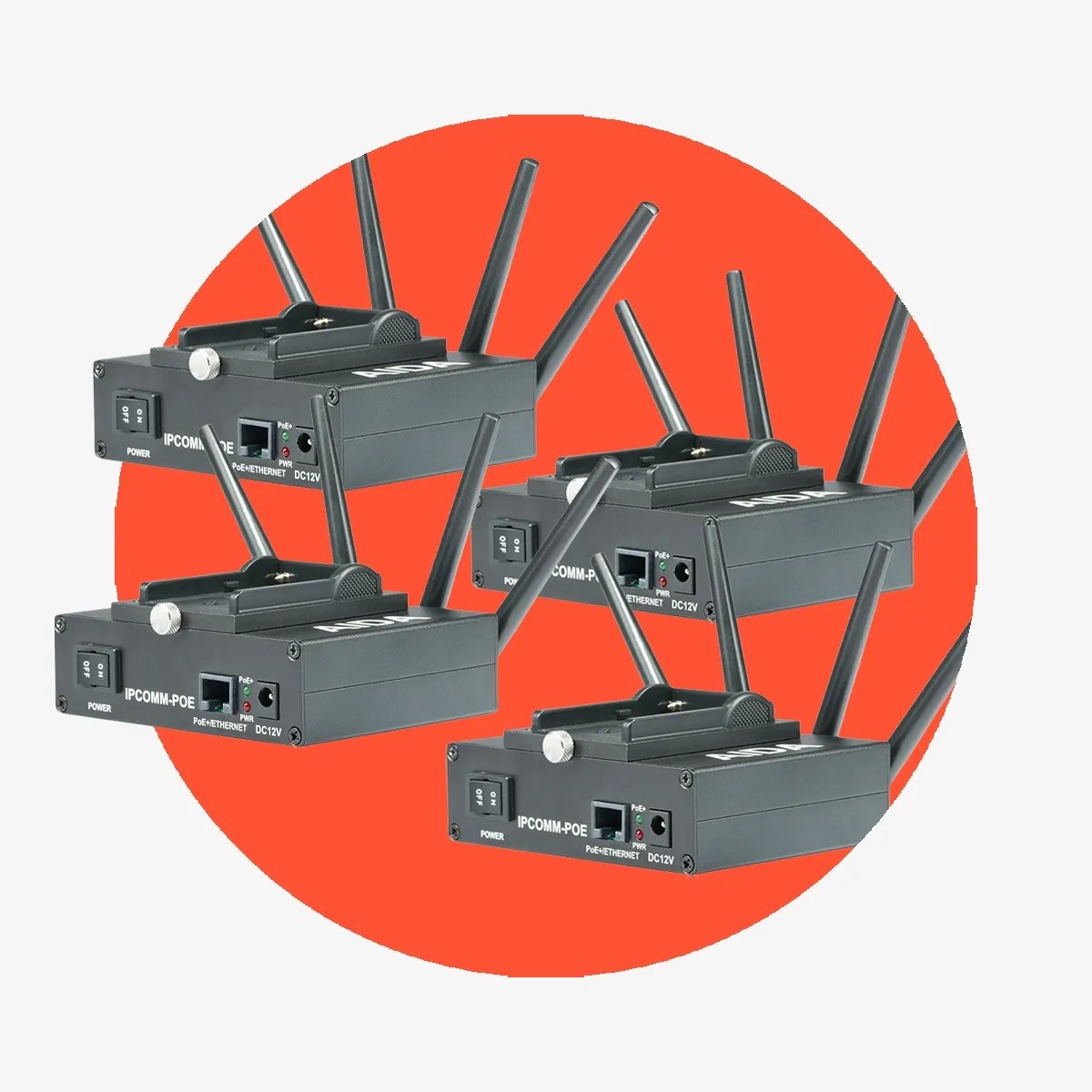 AIDA Aida IPCOMM-POE - Wireless Video and Control Transmitter with PoE+ and NP-F Battery Support