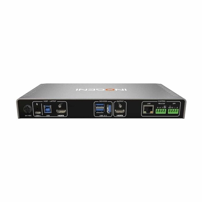 INOGENI Inogeni TOGGLE DOCK 2×1 - BYOM Switcher en Dock / 2 Laptops / 4K60 / 100W USB-C