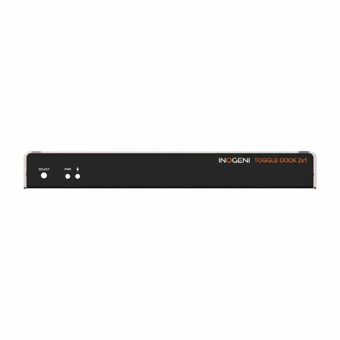 INOGENI Inogeni TOGGLE DOCK 2×1 - BYOM Switcher and Dock / 2 Laptops / 4K60 / 100W USB-C