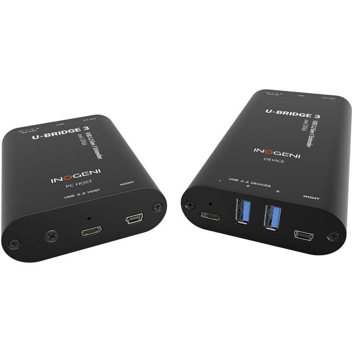 INOGENI Inogeni U-BRIDGE 3 - USB 3.2 Gen 1 Extender / 3 Apparaten / Tot 100 m via CAT6A