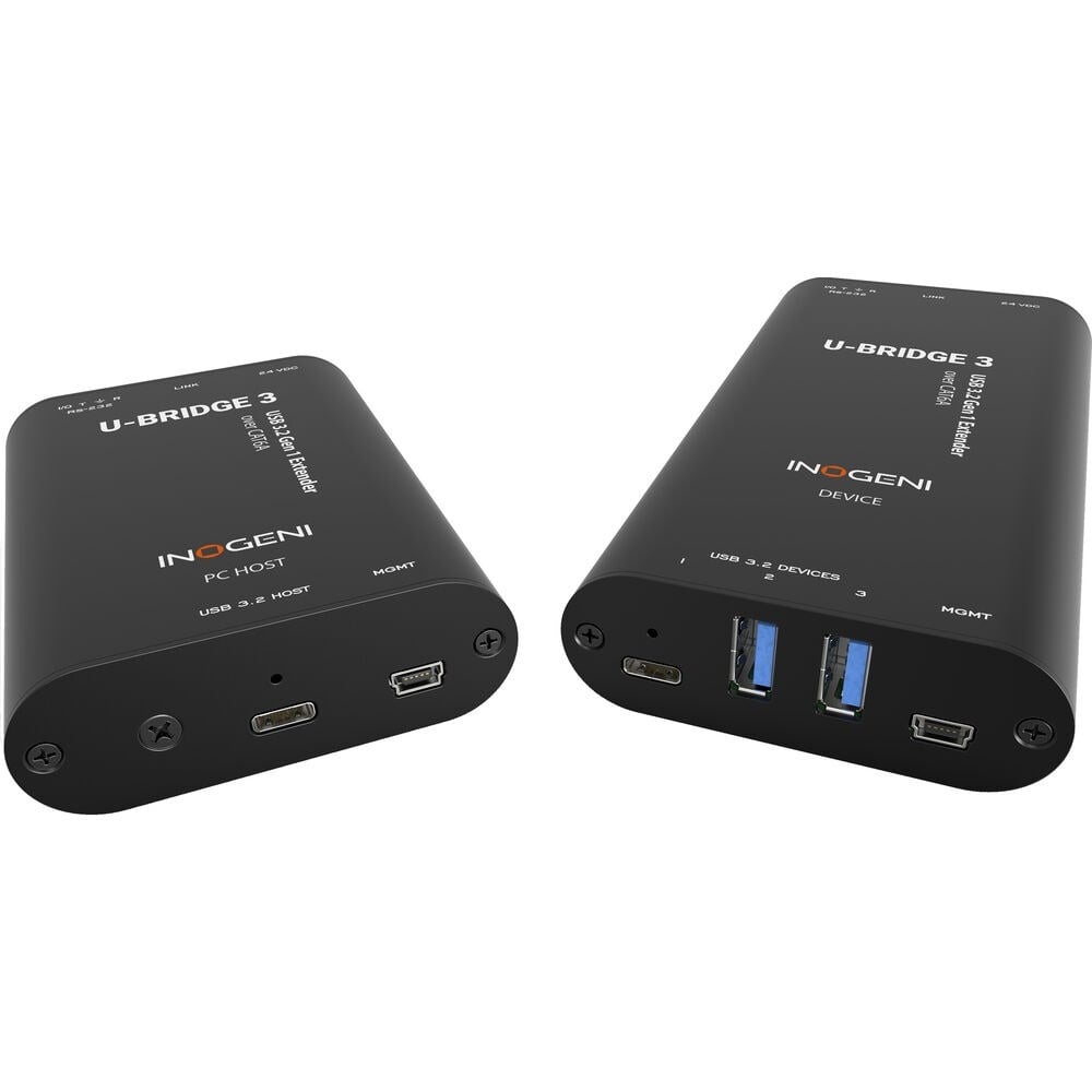 INOGENI Inogeni U-BRIDGE 3 - USB 3.2 Gen 1 Extender / 3 Apparaten / Tot 100 m via CAT6A