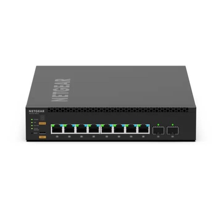 Netgear Netgear AV M4350-8M2V - Managed AV Switch / 8× 2,5G PoE++ / 2× SFP28 25G / Halve Breedte