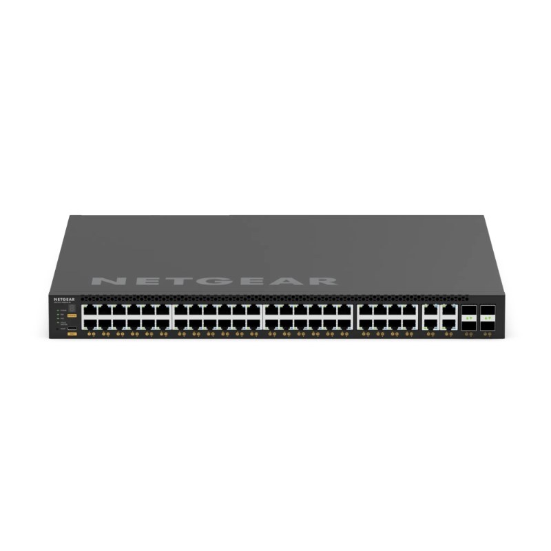 Netgear Netgear AV M4350-44M4X4V - Managed AV Switch / 44× 2,5G + 4× 10G PoE++ / 4× SFP28 25G