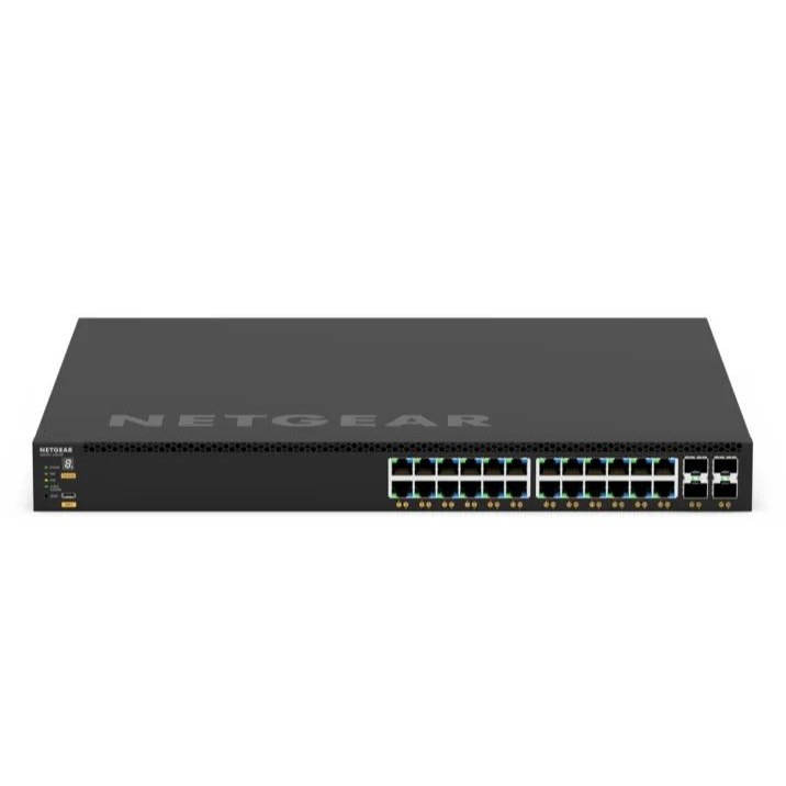 Netgear Netgear AV M4350-24G4XF - Managed AV Switch / 24× 1G PoE+ / 4× SFP+ 10G / 648W