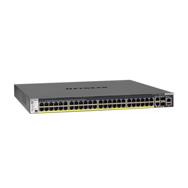 Netgear Netgear M4300-52G-PoE+ - Managed Switch / 48× 1G PoE+ / 2× 10G / 2× SFP+ / 550W PSU