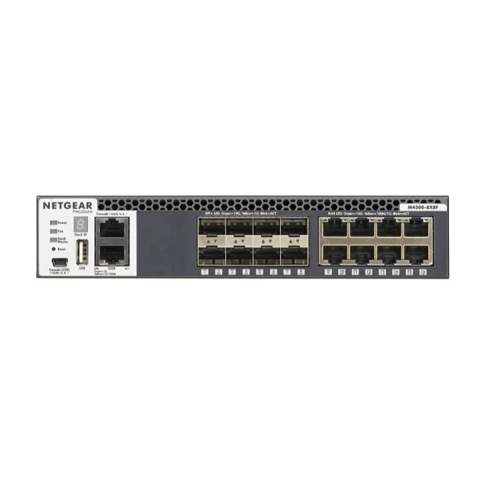 Netgear Netgear M4300-8X8F - Managed Switch / 8× 10GBASE-T / 8× SFP+ / Halve Breedte