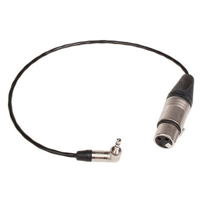 Verloopkabeltje XLR/Female naar 3.5 Mini-Jack 40cm haaks