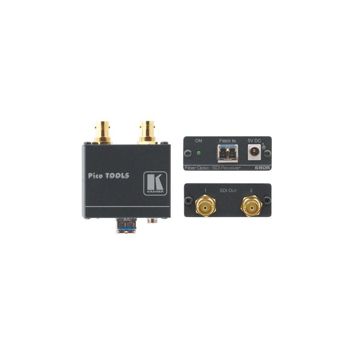 Kramer Kramer 690R 2−Channel 3G HD−SDI Fiber Optic Receiver