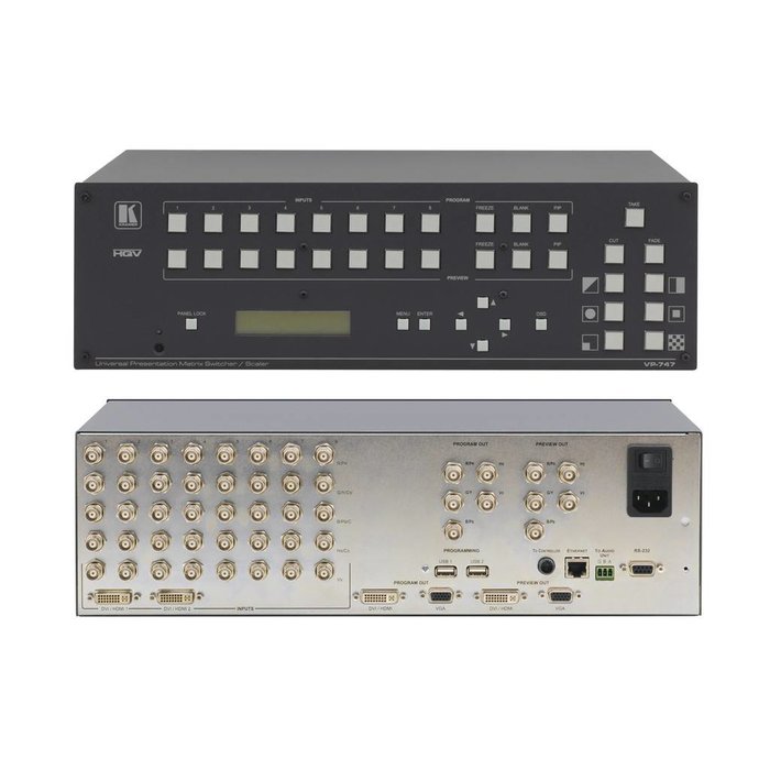 Kramer Kramer VP-747 8x2:3 ProScale™ In−CTRL™ Dual Scaler Seamless Switcher