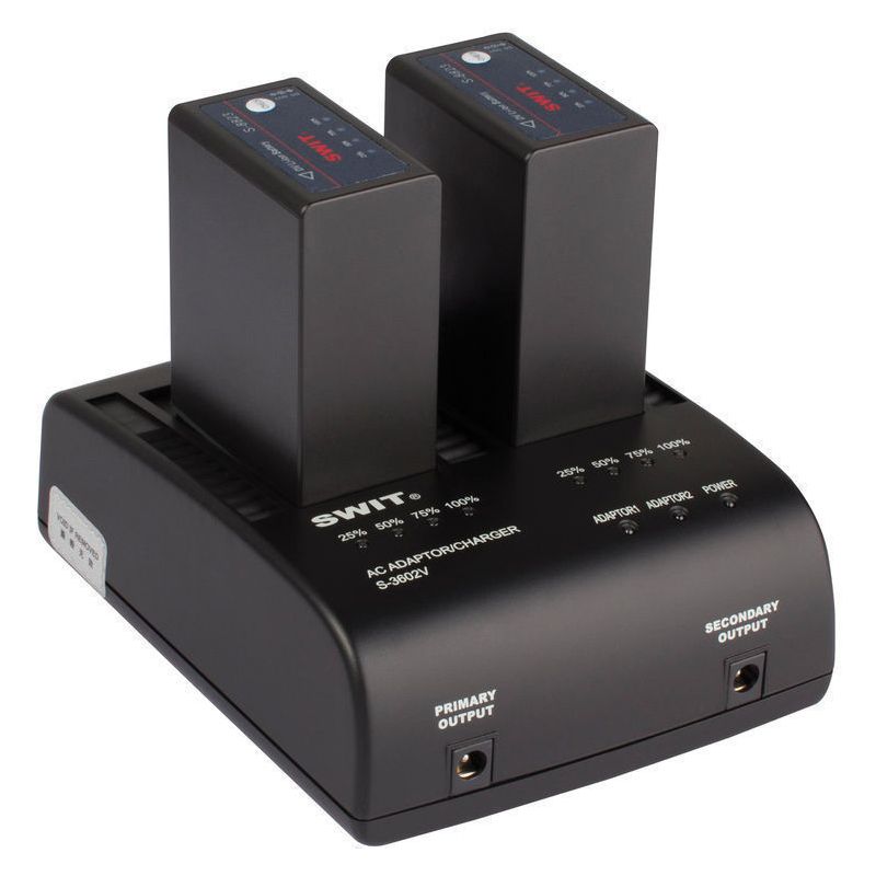 Swit Swit S-3602V 2-ch JVC BN-VF Charger and Adaptor