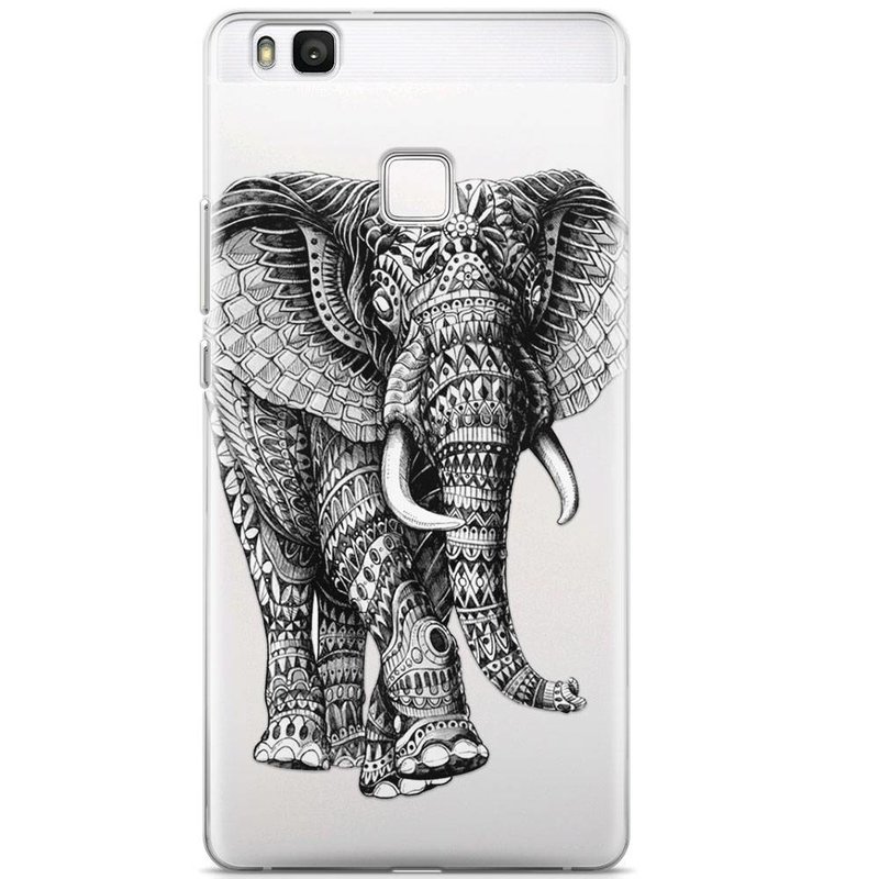 Casimoda Huawei P9 Lite transparant hoesje - Olifant