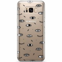 Casimoda Samsung Galaxy S8 transparant hoesje - Eye see you