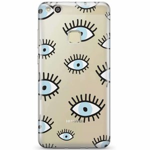 Casimoda Huawei P10 Lite siliconen hoesje - Ogen print