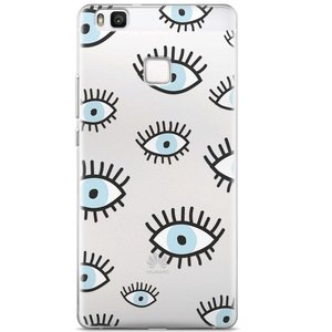 Casimoda Huawei P9 Lite transparant hoesje - Ogen print