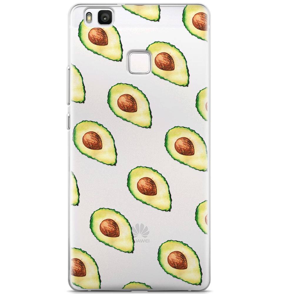 Huawei P9 Lite transparant hoesje Avocado