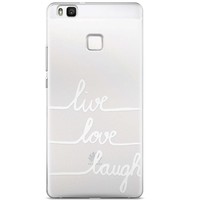 Casimoda Huawei P9 Lite transparant hoesje - Live, love, laugh