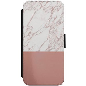 Casimoda iPhone 8/7 flipcase - Marmer rosegoud twist