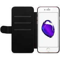 Casimoda iPhone 8 / 7 flipcase - Marmer zwart grijs