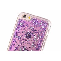 Casimoda iPhone 6/6s siliconen hoesje - Paarse blaadjes