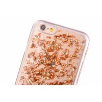 Casimoda iPhone 6/6s siliconen hoesje - Rosegouden blaadjes